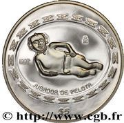 5 Pesos Jugador de Pelota - 1 oz Silver Bullion, Mexico, 1997-1998 reverse image