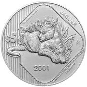 5 Pesos Jaguar, Mexico, 2001 reverse image