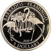 5 Dollars Flamingo reverse image