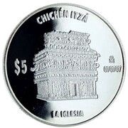 5 Pesos La Iglesia, Mexico, 2012 reverse image