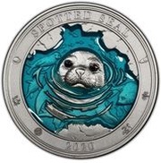 5 Dollars Spotted Seal, Barbados, 2020 reverse image