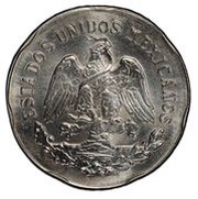 6 Pesos Pattern; Tortuga Verde; Iron-Nickel obverse image