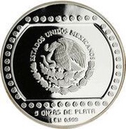 10 Nuevos Pesos El Tajín - 5 oz Silver Bullion obverse image
