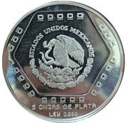 10 Nuevos Pesos Pirámide del Castillo - 5 oz Silver Bullion obverse image