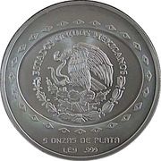 10 Pesos Pirámide del Sol - 5 oz Silver Bullion obverse image