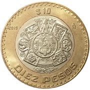 10 Pesos, Mexico, 1997-2024 reverse image