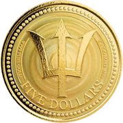5 Dollars Trident reverse image