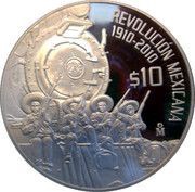 10 Pesos Locomotive at Cuernavaca, Mexico, 2010 reverse image