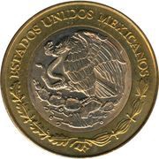 20 Pesos Xiuhtecuhtli obverse image