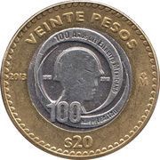 20 Pesos Mexican Army, Mexico, 2013 reverse image
