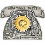 5 Dollars 100th Anniversary of Alexander Graham Bell, Barbados, 2022 reverse image