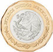 20 Pesos 500th Anniversary of Veracruz obverse image