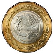 20 Pesos Pattern; Veracruz obverse image