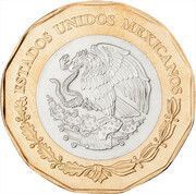 20 Pesos 100th Anniversary of the Arrival of the Mennonites in Mexico obverse image
