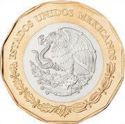 20 Pesos Bicentennial of the Mexican Navy obverse image