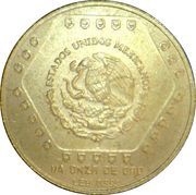 25 Nuevos Pesos Jaina - 1/4 oz Gold Bullion obverse image