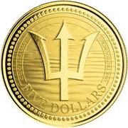 5 Dollars Trident, Barbados, 2022 reverse image