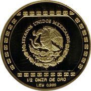 50 Nuevos Pesos Hacha Ceremonial - 1/2 oz Gold Bullion obverse image