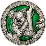 5 Dollars Australian Koala, Barbados, 2022 reverse image
