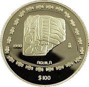 100 Pesos Águila - 1 oz Gold Bullion, Mexico, 1998 reverse image