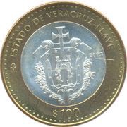 100 Pesos Veracruz-Llave, Mexico, 2003 reverse image