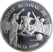 10 Diners - Joan Martí i Alanis XIV FIFA World Cup, Andorra, 1989 reverse image