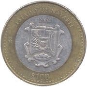 100 Pesos Nayarit, Mexico, 2004 reverse image