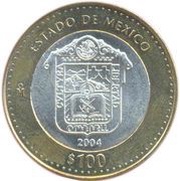 100 Pesos Estado de México, Mexico, 2004 reverse image