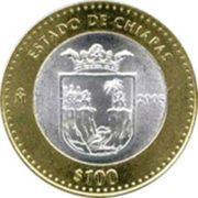 100 Pesos Chiapas, Mexico, 2005 reverse image