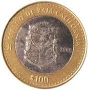 100 Pesos Baja California, Mexico, 2005 reverse image