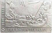 5 Dollars Boston Tea Party, Barbados, 2023 reverse image