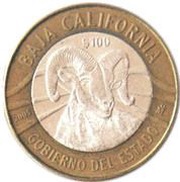 100 Pesos Baja California, Mexico, 2005 reverse image