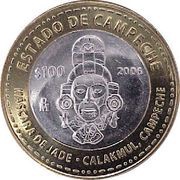 100 Pesos Campeche, Mexico, 2006 reverse image