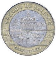 100 Pesos Jalisco, Mexico, 2006 reverse image