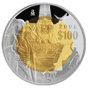 100 Pesos Guanajuato - Gold and Silver Proof Issue, Mexico, 2006 reverse image