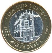 100 Pesos San Luis Potosi, Mexico, 2007 reverse image