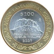 100 Pesos Tamaulipas, Mexico, 2007 reverse image