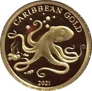 10 Dollars Caribbean Octopus, Barbados, 2021 reverse image