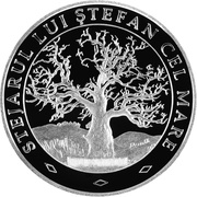 50 Lei The Oak Tree of Stefan cel Mare, Moldova, 2008 reverse image