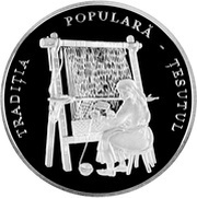 50 Lei Weaving, Moldova, 2009 reverse image