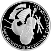 50 Lei Traditional Musical Instruments, Moldova, 2010 reverse image