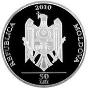 50 Lei 100 years of Moldovan football obverse image