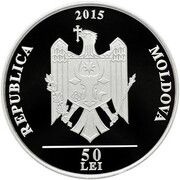 50 Lei European pond turtle obverse image