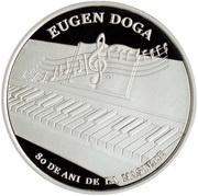 50 Lei Eugen Doga, Moldova, 2017 reverse image