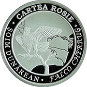 50 Lei Saker falcon, Moldova, 2018 reverse image