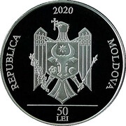 50 Lei Vărzărești Monastery obverse image