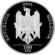 100 Lei 20 years National Bank of Moldova obverse image