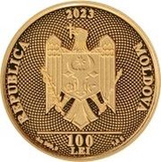 100 Lei Anniversary of the national currency obverse image