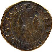 Double tournois - Honoré II reverse image