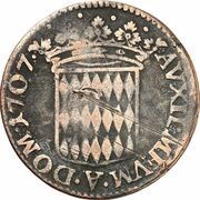 Pezzetta Antoine 1er, Monaco, 1707-1708 reverse image